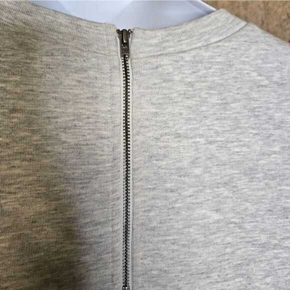 J CREW‎ gray long sleeve crew neck fringe detail sweatshirt S - Picture 5 of 11